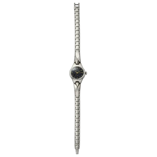 Citizen Eco-Drive Two Tone Black Dial Watch  B023-S0140