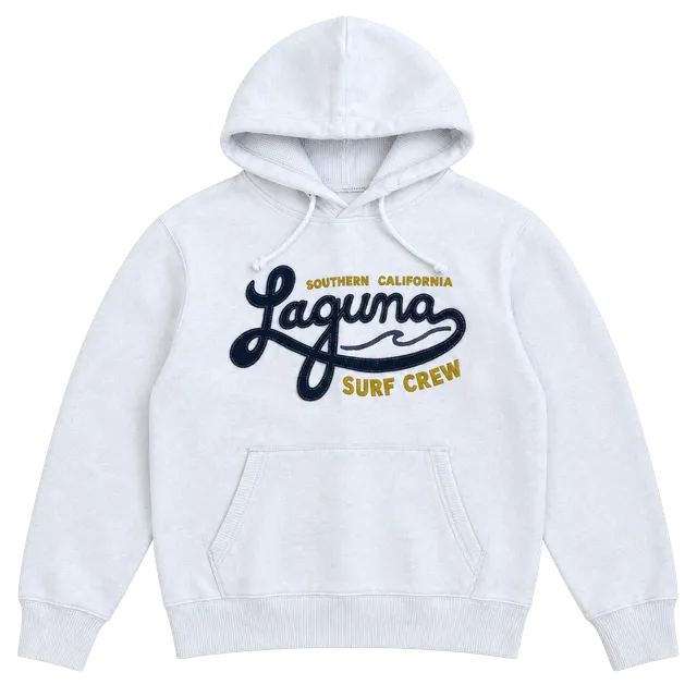 Hollister Laguna Surf Crew Hoodie Size M White