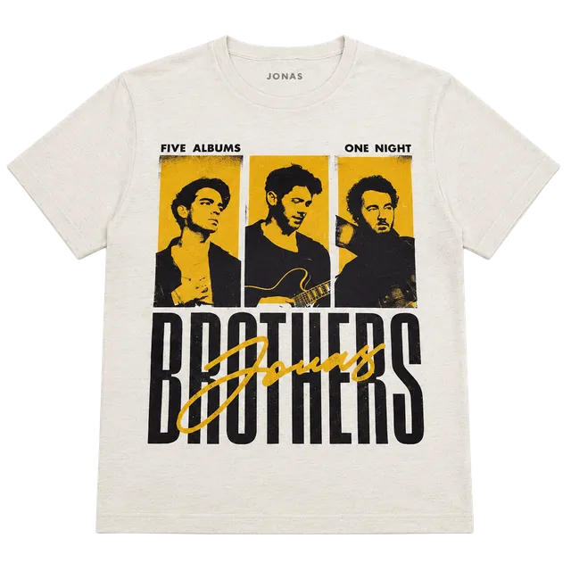 Jonas Brothers Five Albums One Night Tour Tampa T-Shirt Size Medium