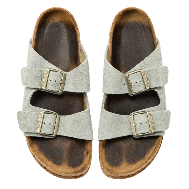 LUS 15 Birkenstock Arizona Sandals Size 37 Blue Suede