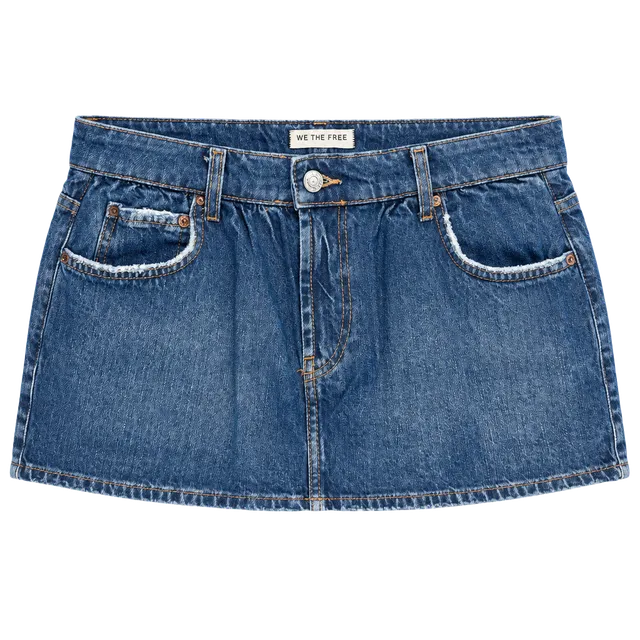 We The Free Demi Denim Skort Size 27 Blue