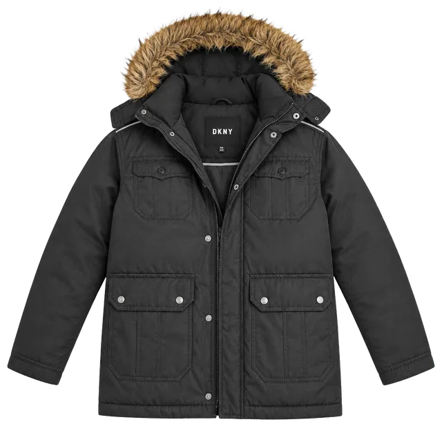 DKNY Black Puffer Jacket Size M (10/12)