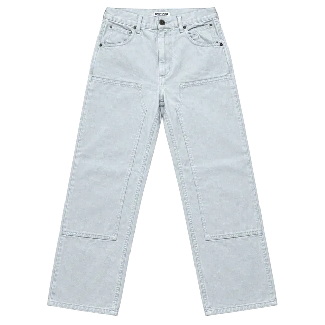 Rudy Jude Utility Jeans Women’s Size 0 Natural Cream Double Knee  Size 0