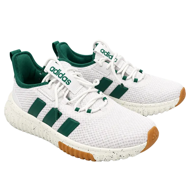 Adidas Kaptir 4.0 Size 10 White Collegiate Green Athletic Sneakers