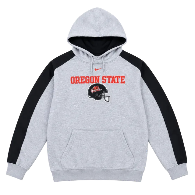 Nike Team Oregon State Beavers Hoodie Size M Gray Black