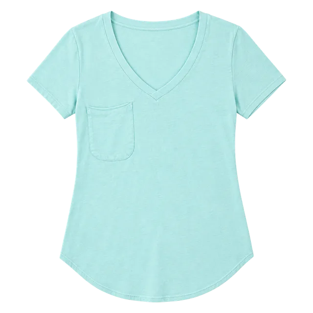 Z Supply Pocket T-Shirt Size S Mint Green V-Neck Scoop Hem