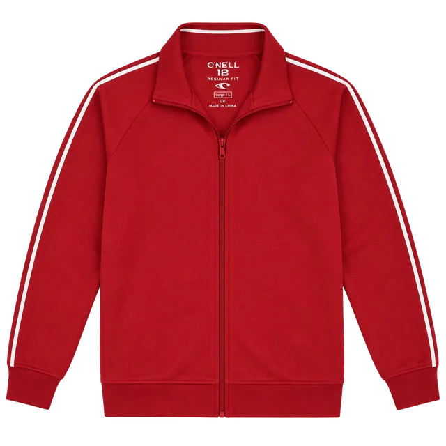 Haggar Cool 18 Pro Golf Shirt Size L Red Zip Polo