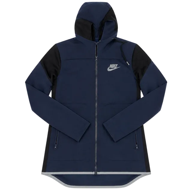 Nike Navy Black Hooded Full Zip Athletic Jacket-S