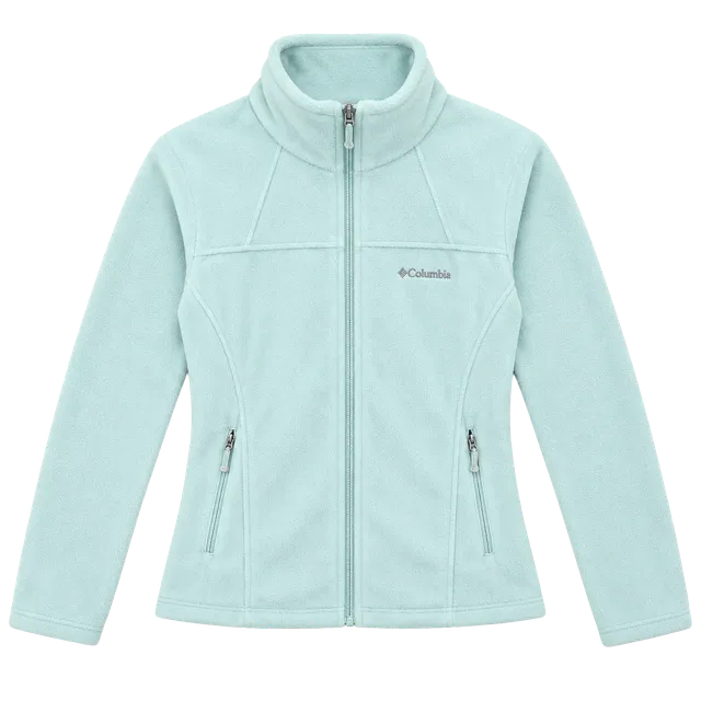 Columbia Full Zip Fleece Jacket Size S Light Blue