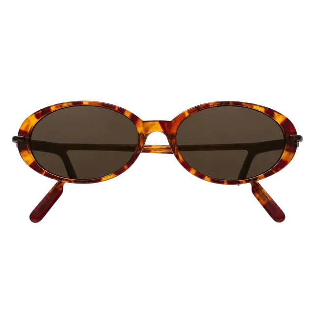 Foster Grant Oval Tortoise Shell Sunglasses Vintage