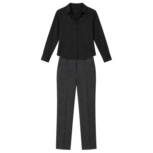 Meg & Margot Black Pull-On Ponte Pants, Size XL