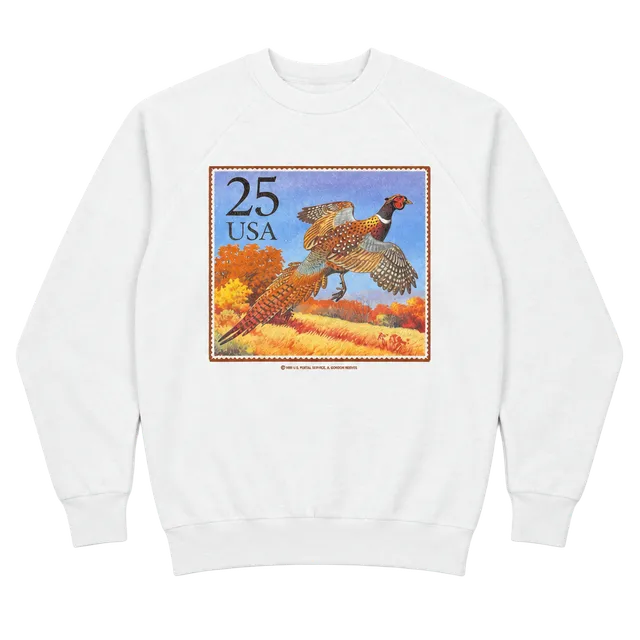 Xpres Knits Vintage 1988 US Postal Service Pheasant Stamp Sweatshirt Size L