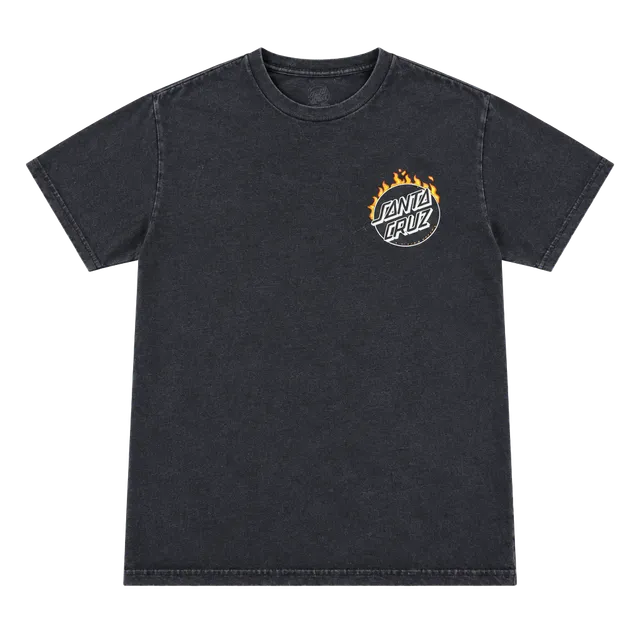 Santa Cruz Burnt Opus T-Shirt Size Medium Black