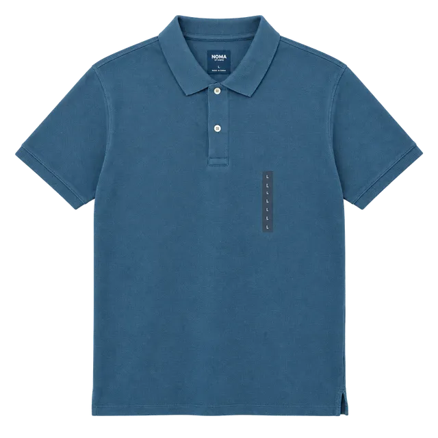 100% Cotton Sonoma Goods For Life The Sun-Washed Polo Size L Blue