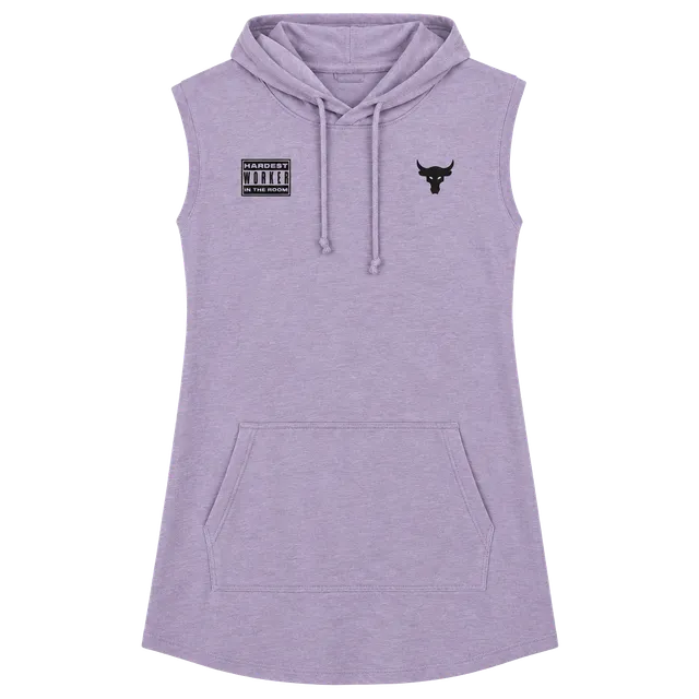 Under Armour Project Rock Sleeveless Hoodie Size XL Purple