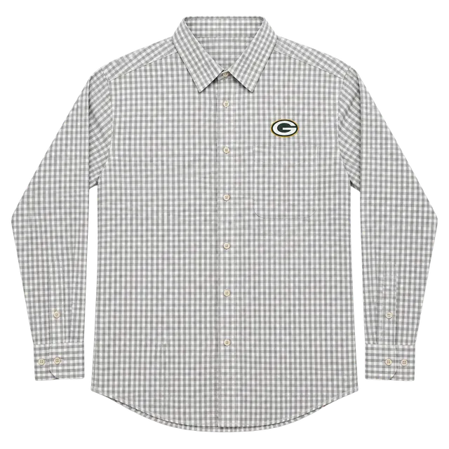 Antigua Green Bay Packers Button Down Shirt Size L