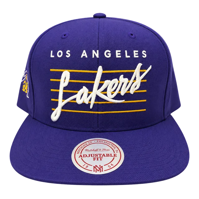 Mitchell & Ness Los Angeles Lakers Adjustable Fit Hat Purple