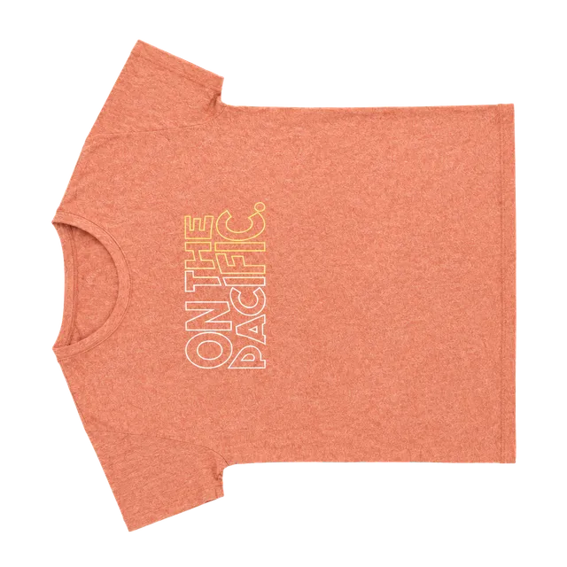 Aerie On The Pacific Graphic T-Shirt Brown Linen Blend