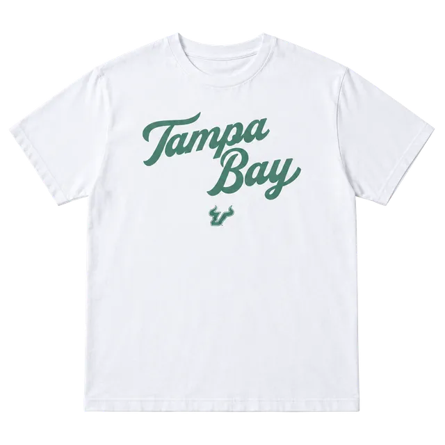 Gildan Tampa Bay USF T-Shirt Size XL White Green Graphic