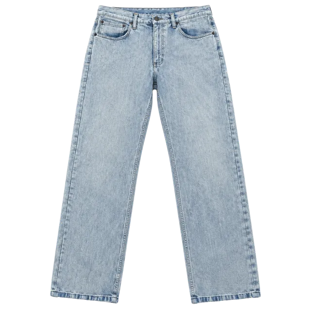 Wrangler Athletic Fit Jeans Light Wash Blue Denim
