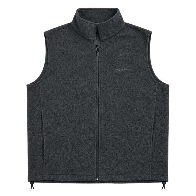 Woolrich Fleece Vest Size L Gray Full Zip