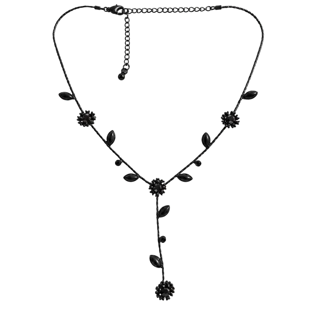 Lia Sophia Carol Hematite Tone Necklace