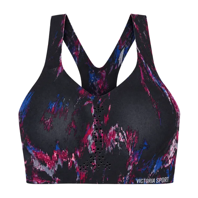 Victoria's Secret Sport Angel Max Sports Bra Size 32DD Black Multicolor