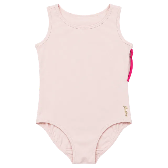 Justice Dance Leotard Size XL 16/18 Pink Keyhole Back