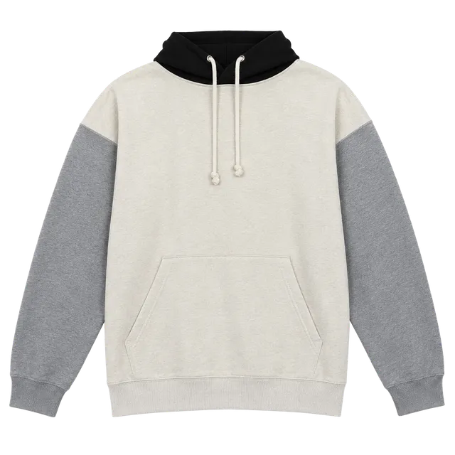Original Use Colorblock Hoodie Beige Gray Black