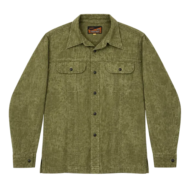 1970s FADED Montgomery Ward Put Togethers Jacket Size XL Olive Green/Tan