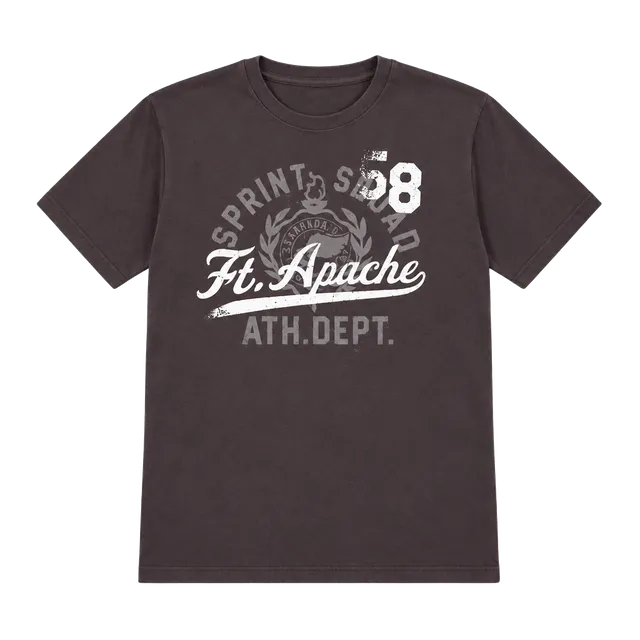 Champion Ft. Apache Ath. Dept. T-Shirt Size S Gray Graphic Cotton