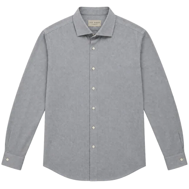 Ted Baker Endurance Dress Shirt Size 16.5 34/35 Blue Geometric Print