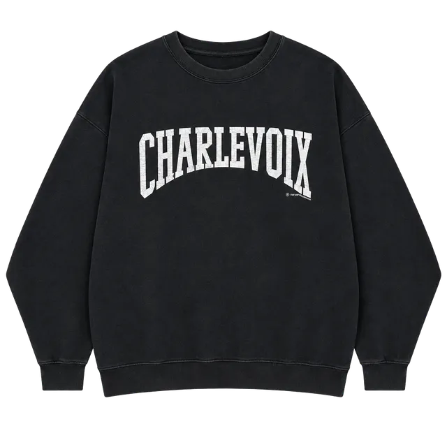 Cottontops Charlevoix 1992 Vintage Sweatshirt XL Grey Made In USA