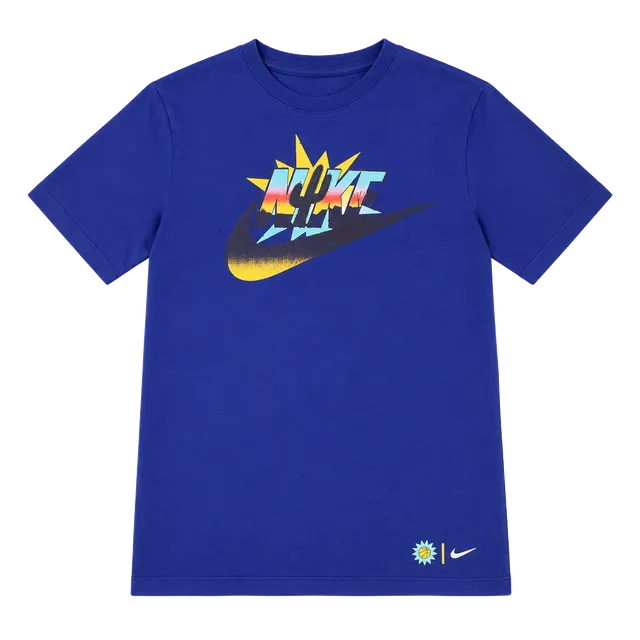 Nike Exploration Series Cactus Logo T-Shirt Size M Blue Southwestern