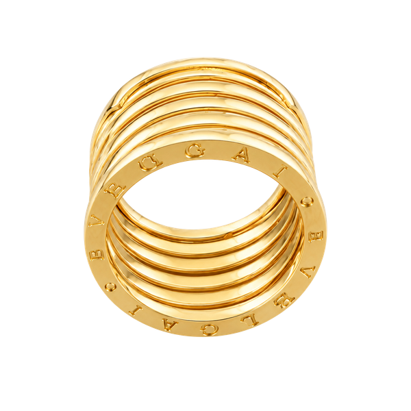 18k Yellow Gold Five Band Ring Brand New.Firm Price.