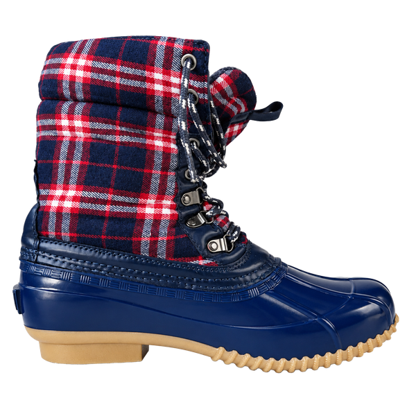 Ocean & Coast OC-SCRAM Plaid Lace-Up Lined Ankle Duck Boots US 9 M