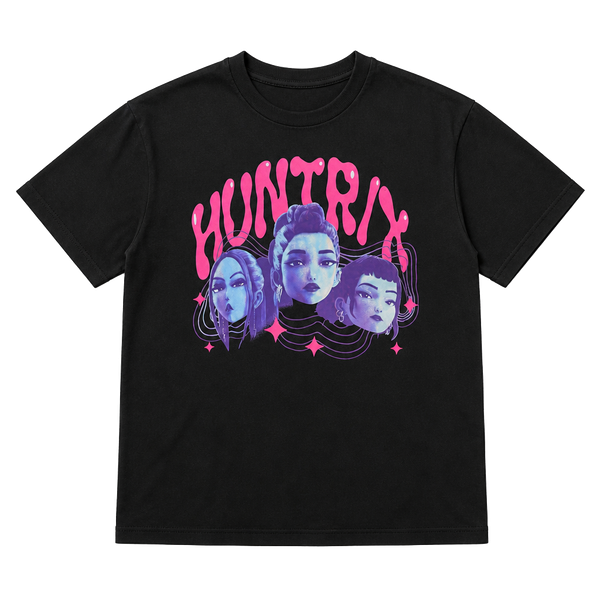 Netflix KPop Demon Hunters HUNTR/X Graphic T-Shirt Size XS (4/5) Black