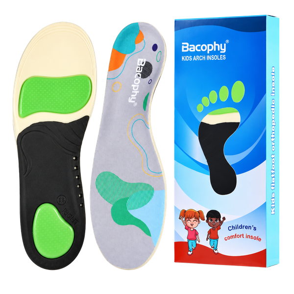 Bacophy Kids Arch Support Insoles Flatfoot Orthotic Inserts ML-XXL