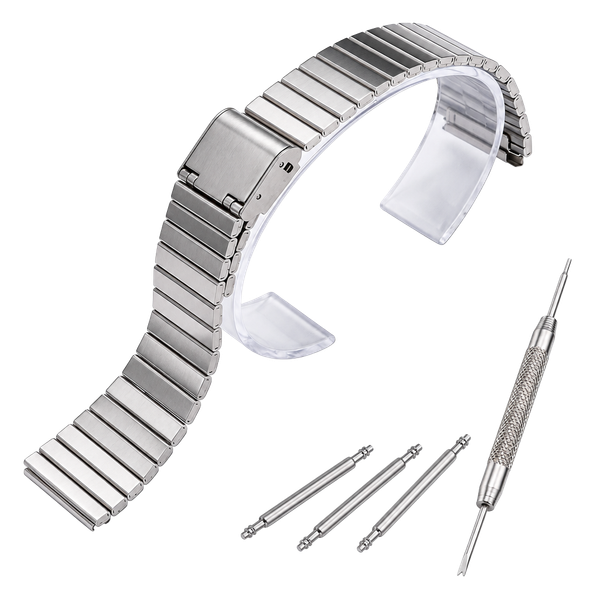 18mm Stainless Steel Strap Compatible with Casio A158WA F108WH A700W