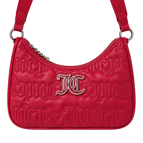 Juicy Couture Pink League Hobo Cool Red Handbag Purse NWT