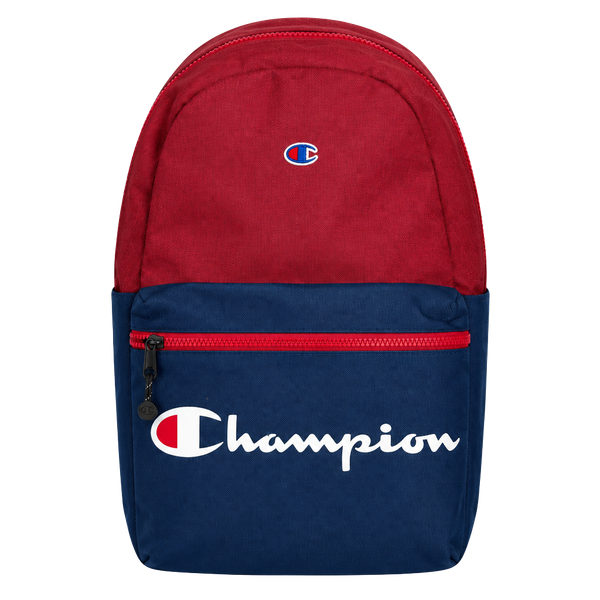 Champion Manuscript Backpack Navy And Red Book Bag