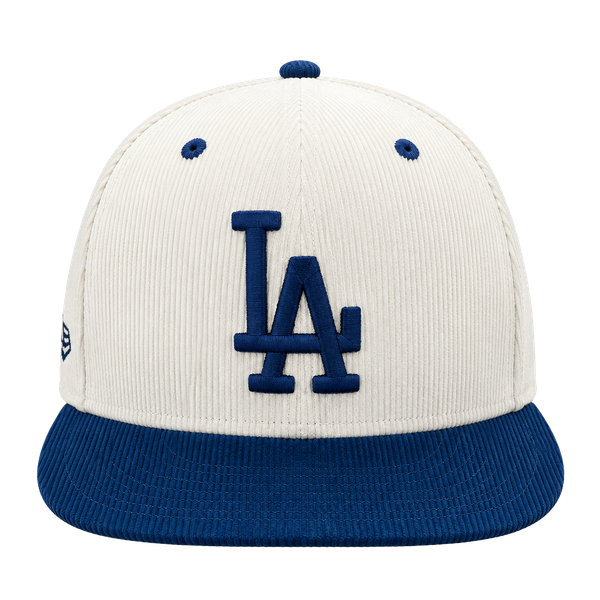 New Era Los Angeles Dodgers Corduroy 59FIFTY Fitted Hat White Blue