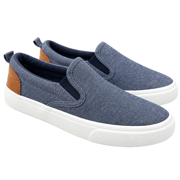 Old Navy Slip-On Sneakers Blue Canvas Casual Kids Shoes