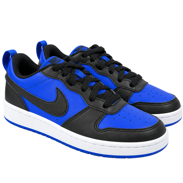 Nike Kids Court Borough Low Recraft Game Royal & Black Shoes 3Y