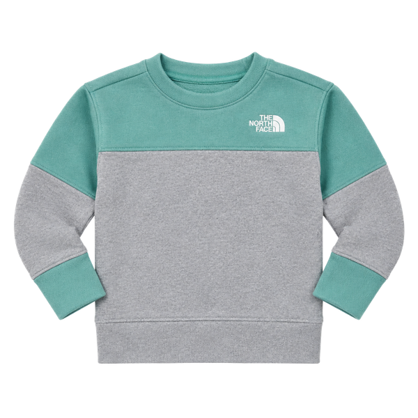 The North Face Kids Sweatshirt Size 2T/2B Green Gray Colorblock
