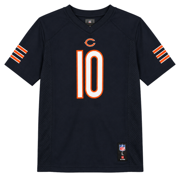 Chicago Bears Mitchell Trubisky #10 Jersey Youth L 14/16 NFL Team Apparel Navy
