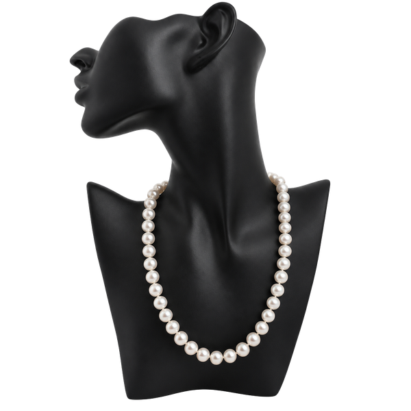 Unbranded Cultured Freshwater Pearl Necklace White Ball Clasp