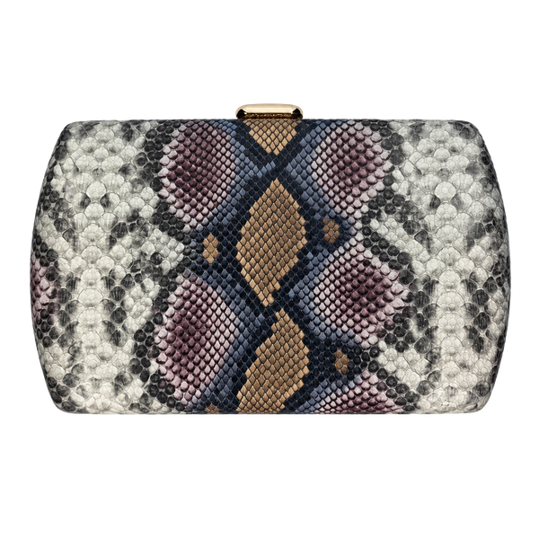 Urban Expressions Emilia Snake Clutch Multicolor Vegan Leather