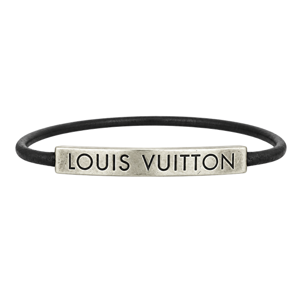 Louis Vuitton LV Space Bracelet Black Metal and Cord