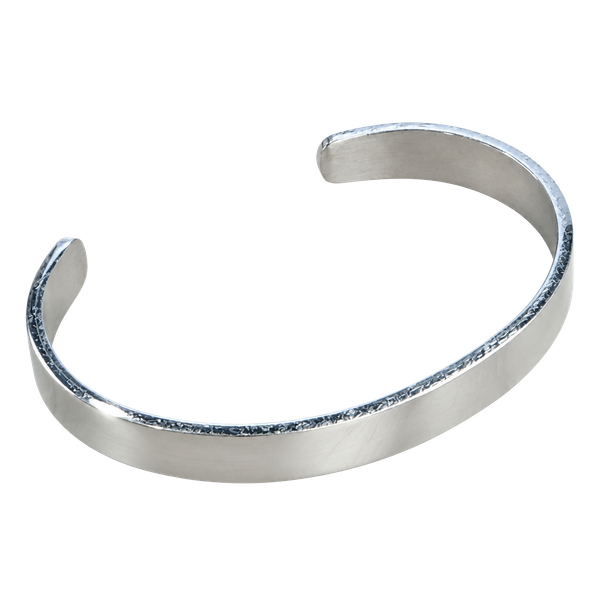 Stainless Steel Inspirational Cuff Bracelet Live Laugh Love Double Heart